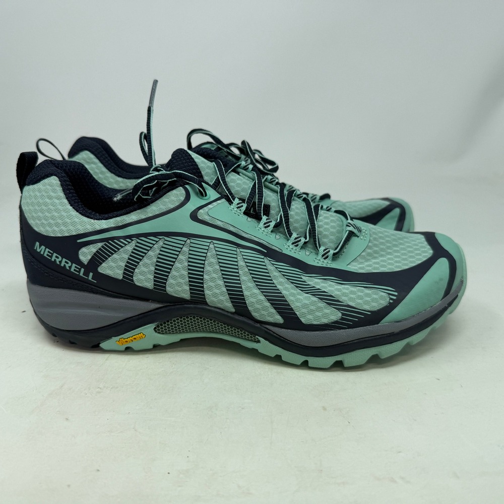 Merrell Sneakers Womens 9.5 Antora 2 Mint Green J034430W Trail Running EUC